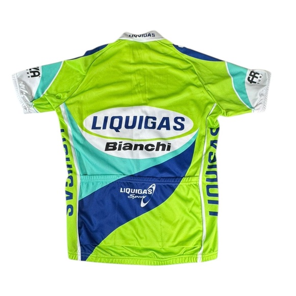 Vintage Liquigas Bianchi Pro Cycling Jersey - Santini SMS - Size M (44/46) N203 - Picture 3 of 6